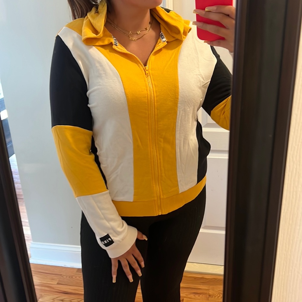 Victoria’s Secret pink tricolor zip up